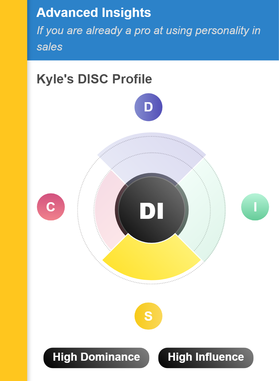 Kyle Porter's DISC profile