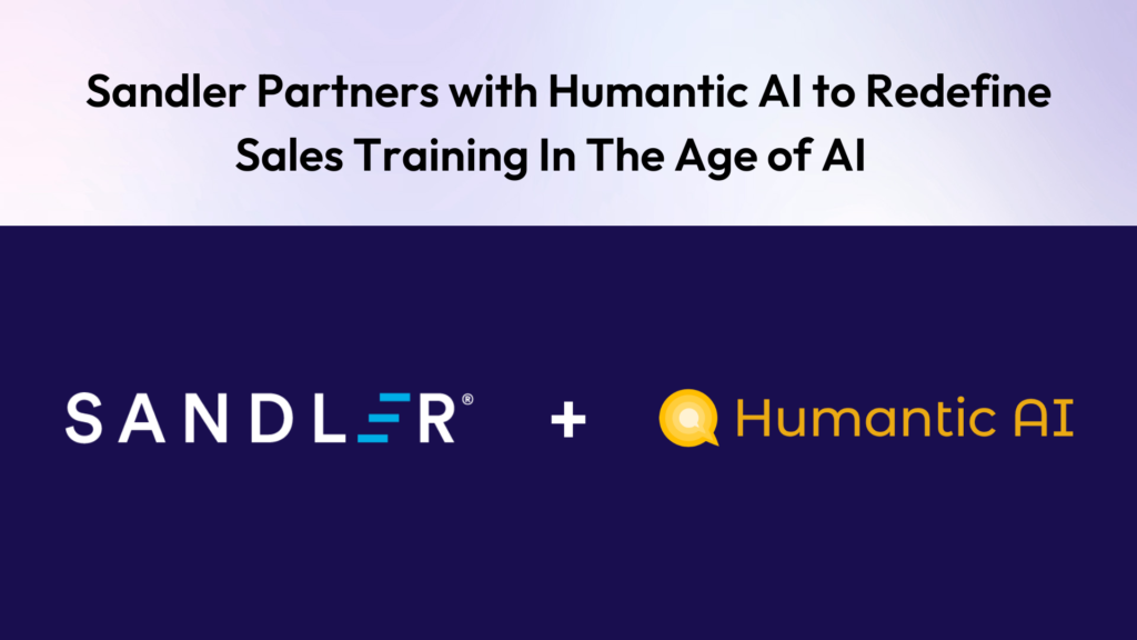 Sandler Announces Strategic Partnership with Buyer Intelligence Solution Provider Humantic AI