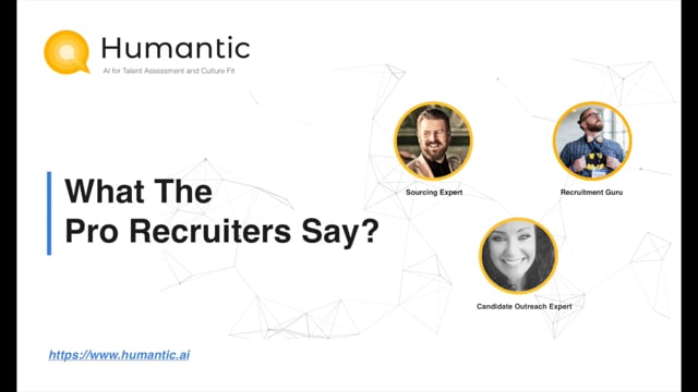 What Do Pro Recruiters Say About Humantic AI